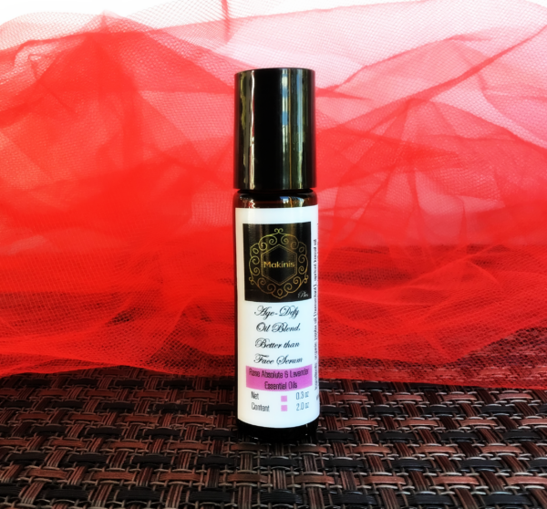 Rose and Lavender Makinis Plus Age-Defy Oil Blend, Better than Face Serum